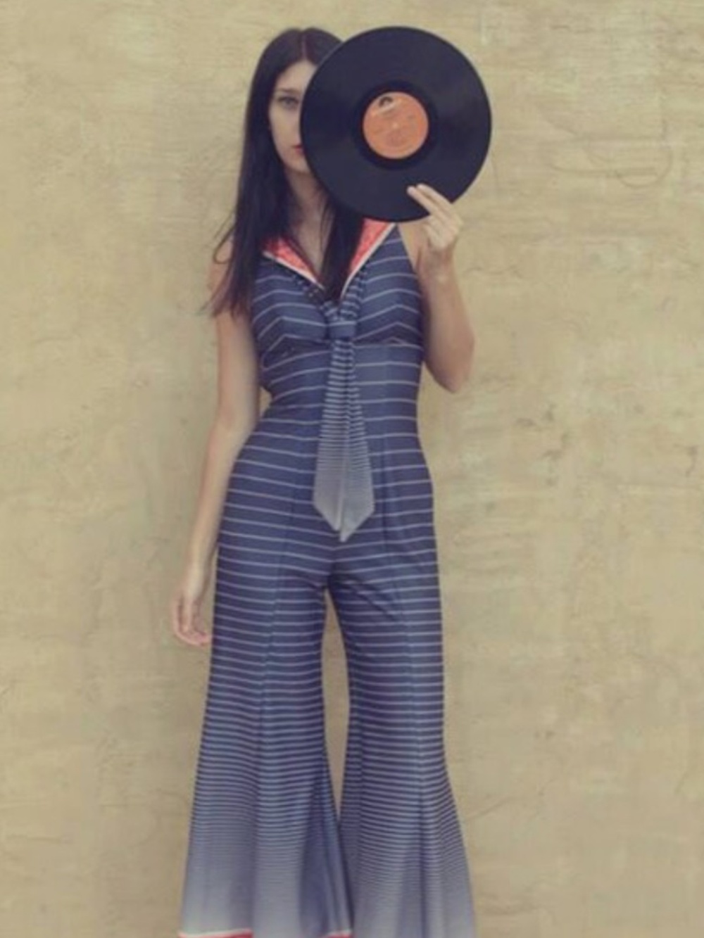 Vintage 1970s Sailor Jumpsuit